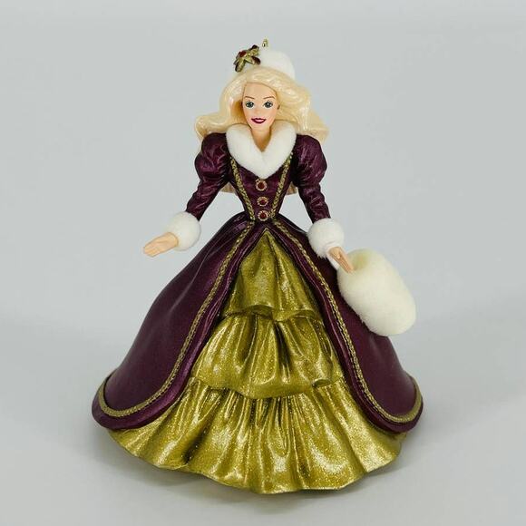 Hallmark 1996 Holiday Barbie Handcrafted Keepsake Ornament Collector's Series - Picture 1 of 15